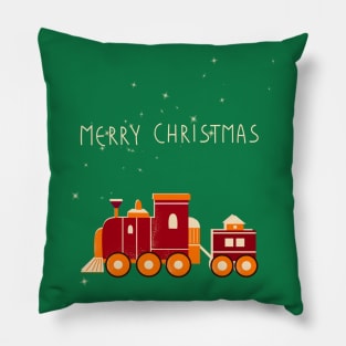 Christmas Train Pillow