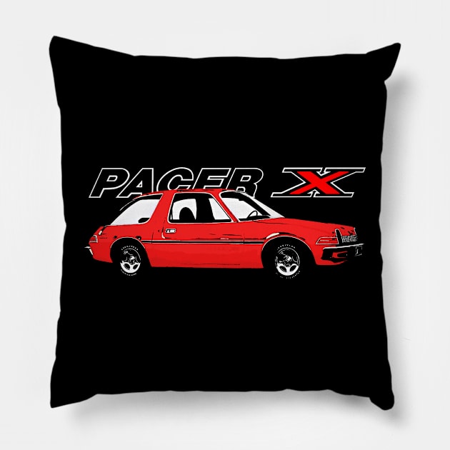 AMC PACER X Pillow by Throwback Motors