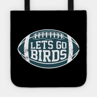 Lets Go Birds Retro Football - Black Tote