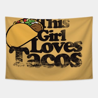 This girl loves tacos Tapestry