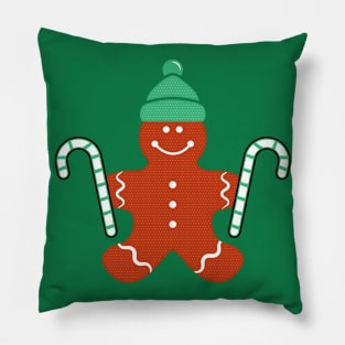 Ginger Bread With Candy Cane Pillow