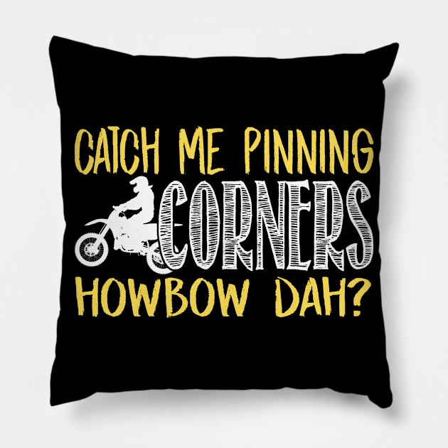 Catch Me Pinning Corners Howbow Dah? Bike Pillow by fromherotozero