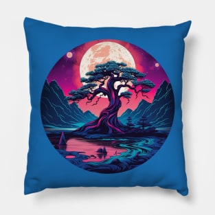 Tree in the Moonlight Pillow