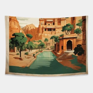 Gwalior India Vintage Tourism Travel Tapestry