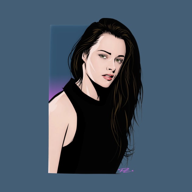 Kristen Stewart - An illustration by Paul Cemmick by PLAYDIGITAL2020
