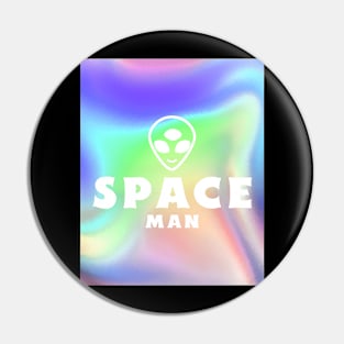 Space Man Alien Pin