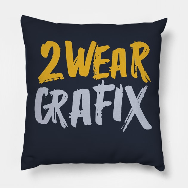Tagged 2Wear Logo Pillow by 2wear Grafix