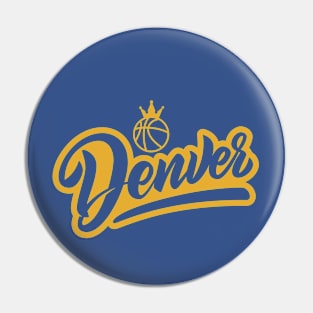 Denver City Nuggets Basketball Pin