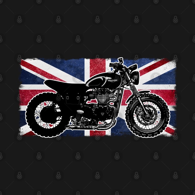 Triumph Custom Scrambler | British Flag | Muscle Bikes Scrambler Bikes by SW-Longwave