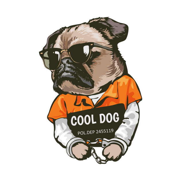 Cool Prisoner Pug by AST