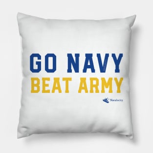 Go Navy Beat Army by Navalocity Pillow