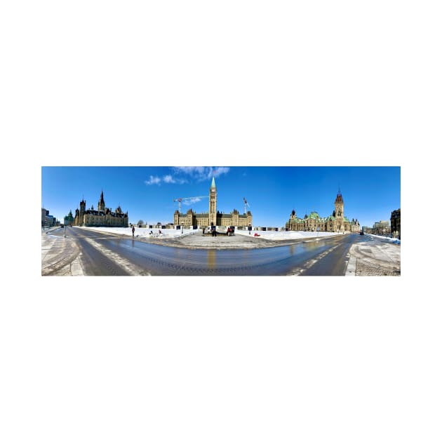 Canada’s Parliament buildings on a sunny day by josefpittner
