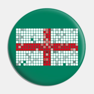 England Flag Mosaic Pin