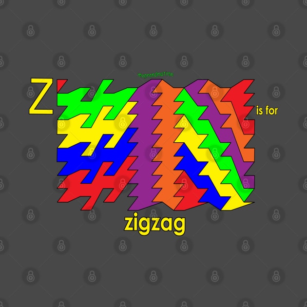 Z is for zigzag by mygrandmatime