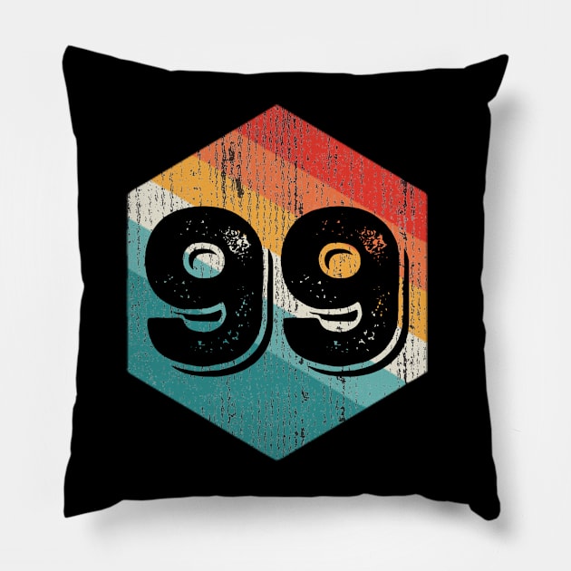 Vintage 1999 Retro Legendary, Birthday Pillow by thexsurgent