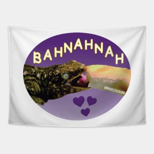 Muriel Loves Bahnahnah (purple color) Tapestry