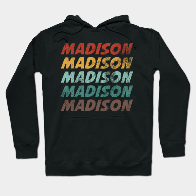 Retro Madison Michigan Madison Michigan Gift Apparel Hoodie