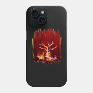 A Burning Tree Phone Case