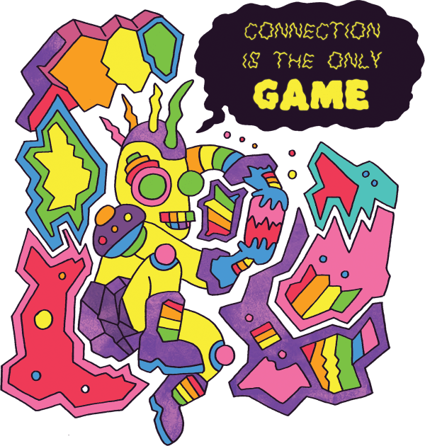 Connection is the Only Game Kids T-Shirt by RaminNazer