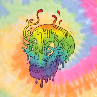 Melting Skull - Rainbow T-Shirt