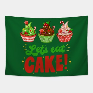Christmas Let's Eat Cake Lover Gift Tapestry