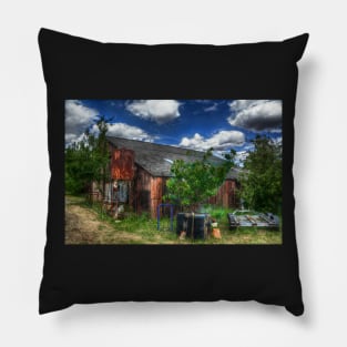 Rats Castle Farm Corrugated Barn Pillow