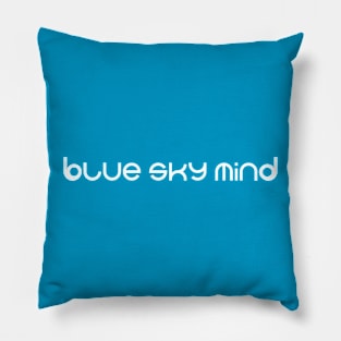 modern blue sky mind Pillow