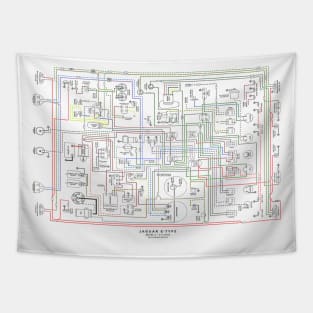 E Type Jag, Wiring Diagram. Tapestry