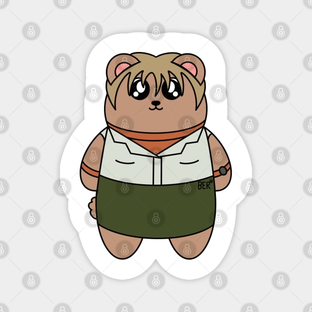 Cheryl Mason Bear Magnet by SentABearToSpace 