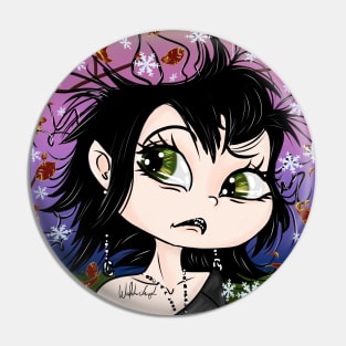 Adorable Gothic Little Vampire Witch Pin