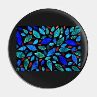 BLUE LEAFS Pin