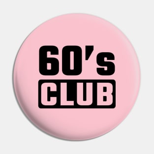 60th birthday Pin