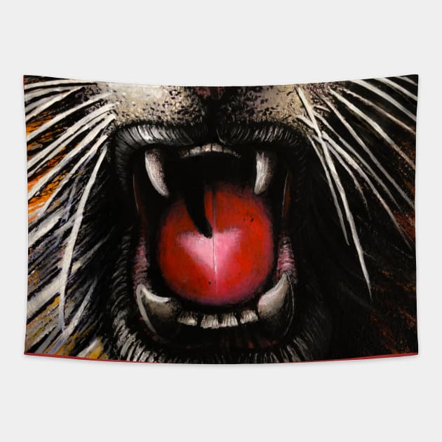 Roar Tapestry by SeanKalleyArt