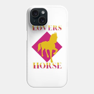 pink horse lover Phone Case