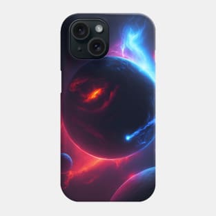 Planets Lights In Space Phone Case