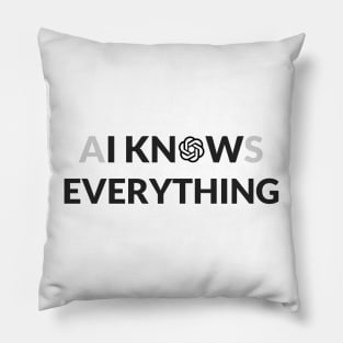 AI Knows Everything - ChatGPT Inspired Pillow