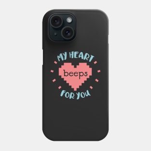 My Heart beeps for you Phone Case