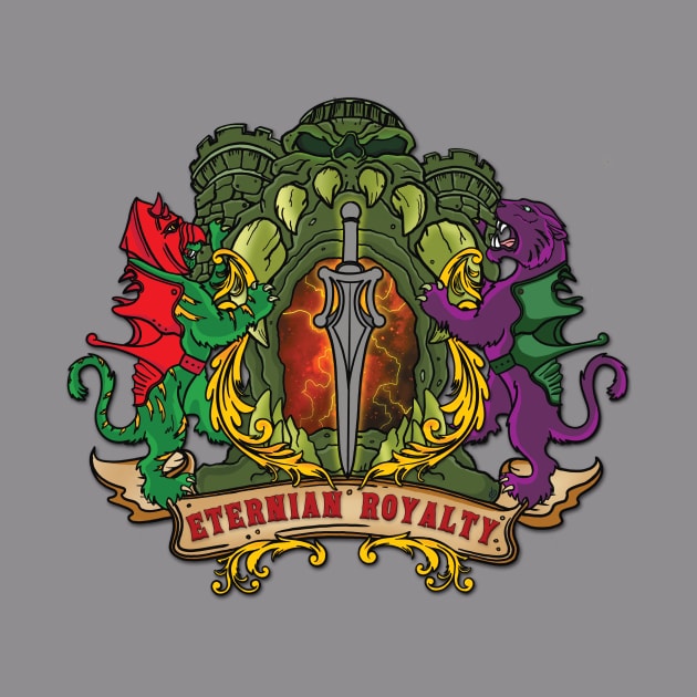 Red Text Variant- Eternian Royalty Crest by Eternian Royalty 