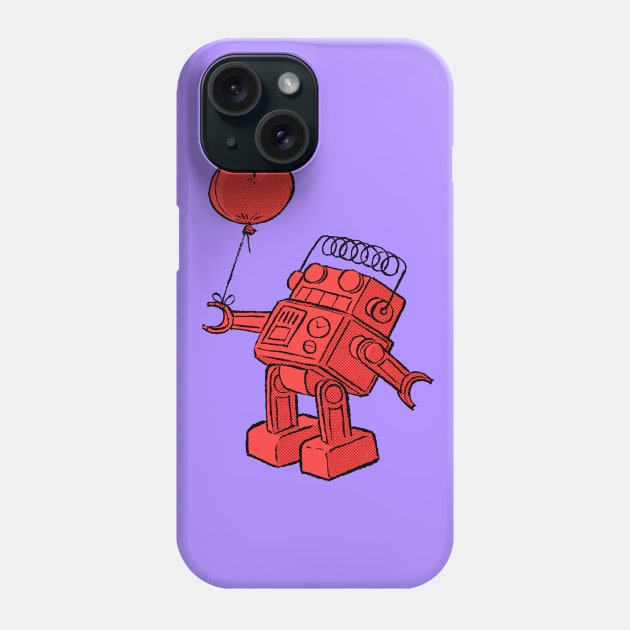 LOVEBOT RED Phone Case by JimBryson