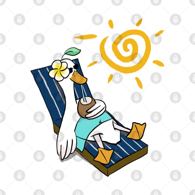 Tanning Doo Doo duck by LaartStudio