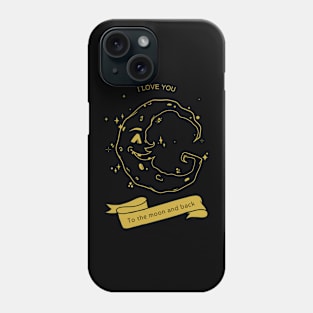 Meteorite Collector "I LOVE YOU To the moon and back" Meteorite Phone Case