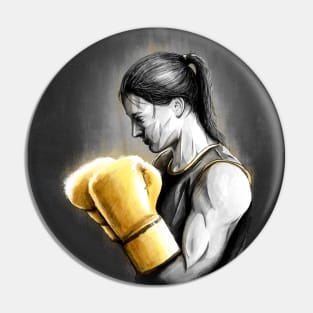 Katie Taylor Ireland Boxing Artwork Pin