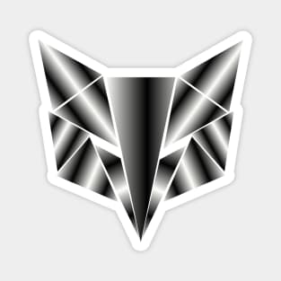 geometric animal, metallic fox of triangles Magnet