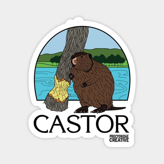 Castor, Arquitecto del Ecosistema 2 Magnet by ProcyonidaeCreative
