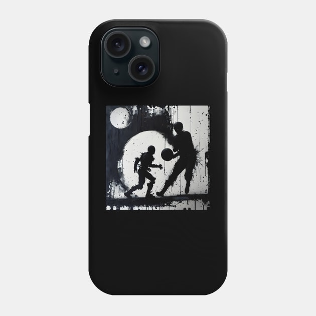 Basketball Playing Art Phone Case by matguy