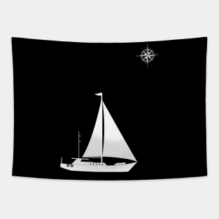 Sailor Ocean Salt Wind Plain Simple Tapestry