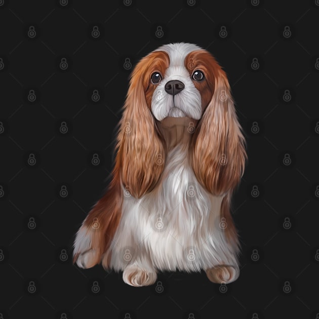 Drawing Dog Cavalier King Charles Spaniel by Bonidog