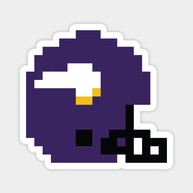 8 Bit Minnesota Vikings Helmet Magnet by N8I