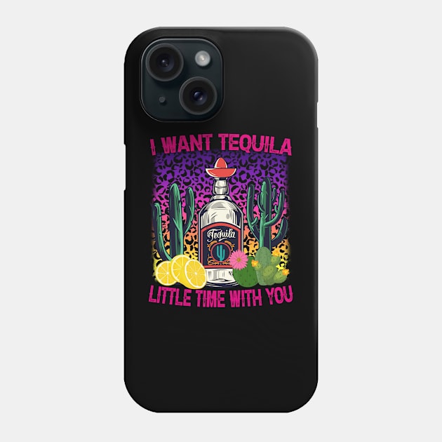 Tequila Little Time Retro Phone Case by Ice Cream Monster