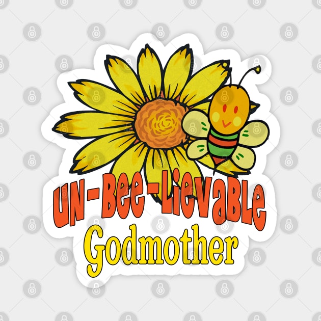 Unbelievable Godmother Sunflowers and Bees Magnet by FabulouslyFestive